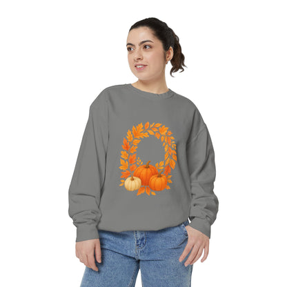 Autumn Pumpkin Sweatshirt - Cozy Fall Apparel, Perfect for Halloween, Thanksgiving, Casual Outfits, Seasonal Gift