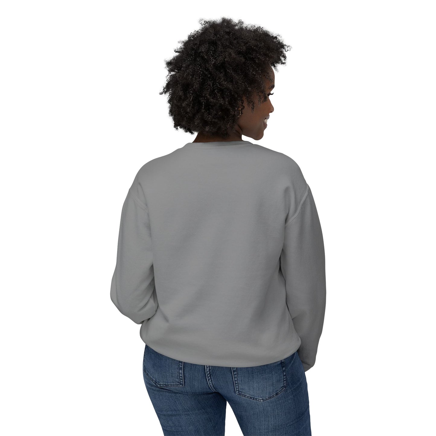 American Flag Crewneck Sweatshirt — Vintage Waving USA Graphic