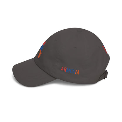 Armenia Flag Dad Cap — Embroidered Map Baseball Hat
